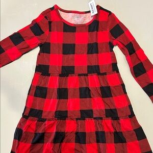 Old Navy Red and Black Checkered Dress